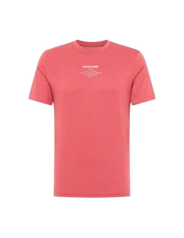 Mustang Mustang Ανδρικό T-shirt Κοντομάνικο Ροζ 10138068268