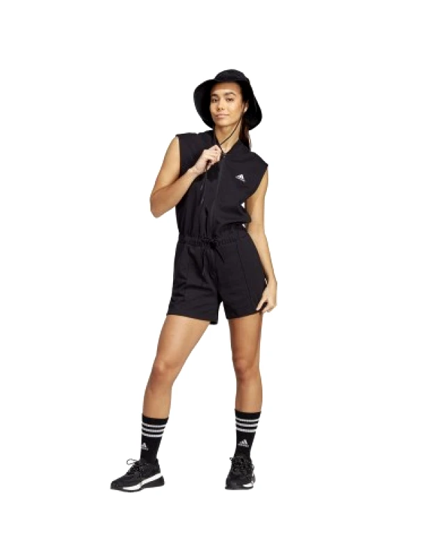 adidas performance Adidas Bluv Q2 Romper Γυναικείο Κοντομάνικο Ολόσωμο Σορτς Μαύρο IC1535