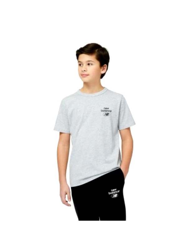 New balance New Balance Essentials Reimagined Ανδρικό T-shirt Γκρι με Λογότυπο MT31518AG