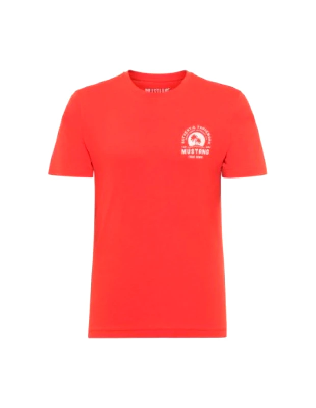 Mustang Mustang Ανδρικό T-shirt Κοντομάνικο Πορτοκαλί 1012515-7121