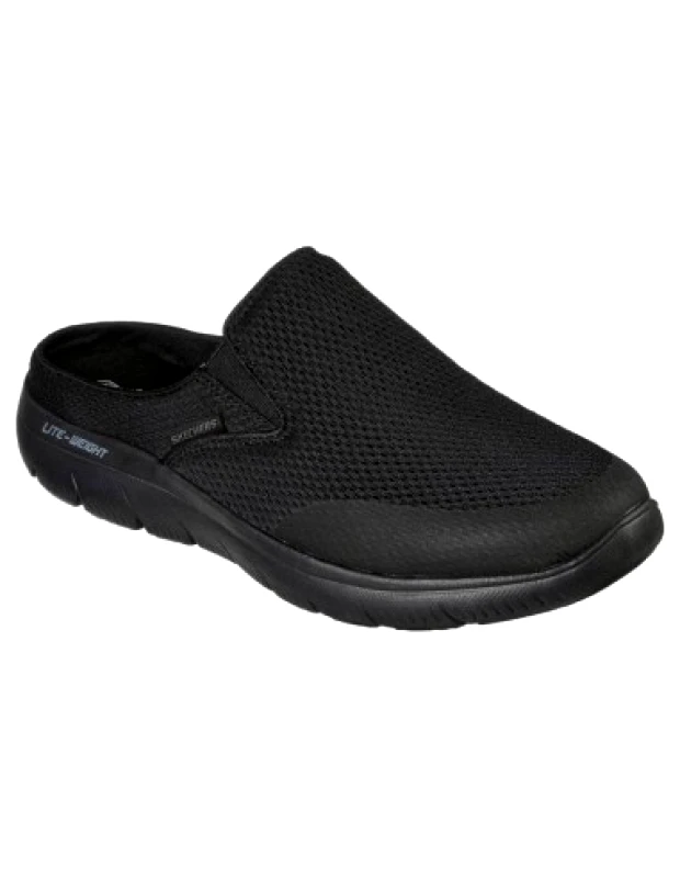 Skechers Skechers Χειμερινές Ανδρικές Παντόφλες Μαύρες 232296-BBK
