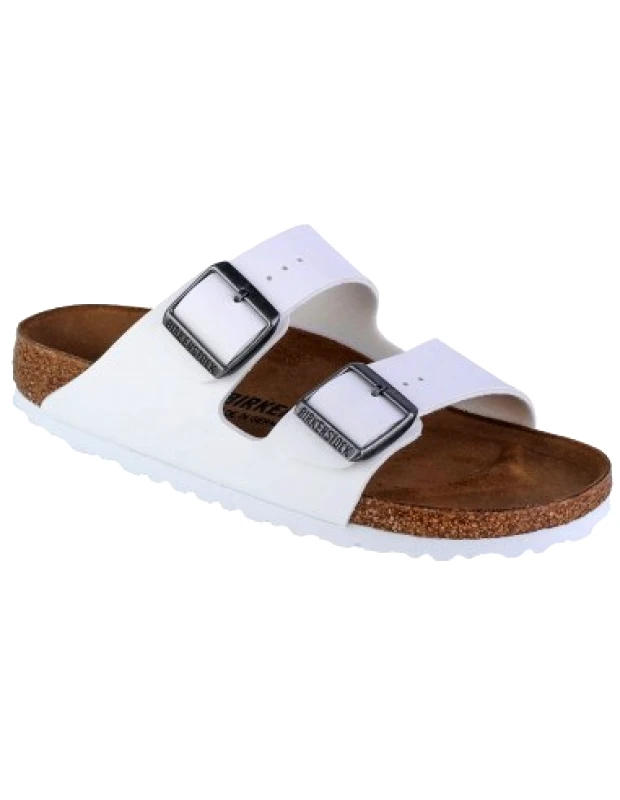 Birkenstock Birkenstock Arizona Birko-Flor Γυναικεία Σανδάλια σε Λευκό Χρώμα 0552683