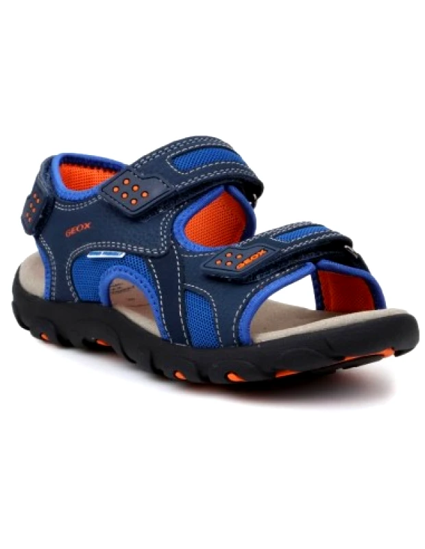 Geox Geox Παιδικά Πέδιλα Strada Ανατομικά Navy Μπλε J9224B014CEC0659