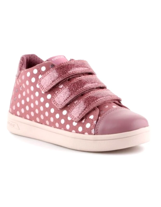 Geox Geox Παιδικά Sneakers High Ανατομικά με Σκρατς για Κορίτσι Ροζ J944MD0DHKCC8006