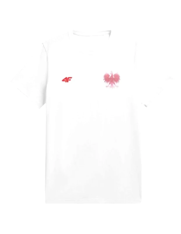 4f 4F Ανδρικό T-shirt Λευκό με Στάμπα R4L21-TSM950-10S
