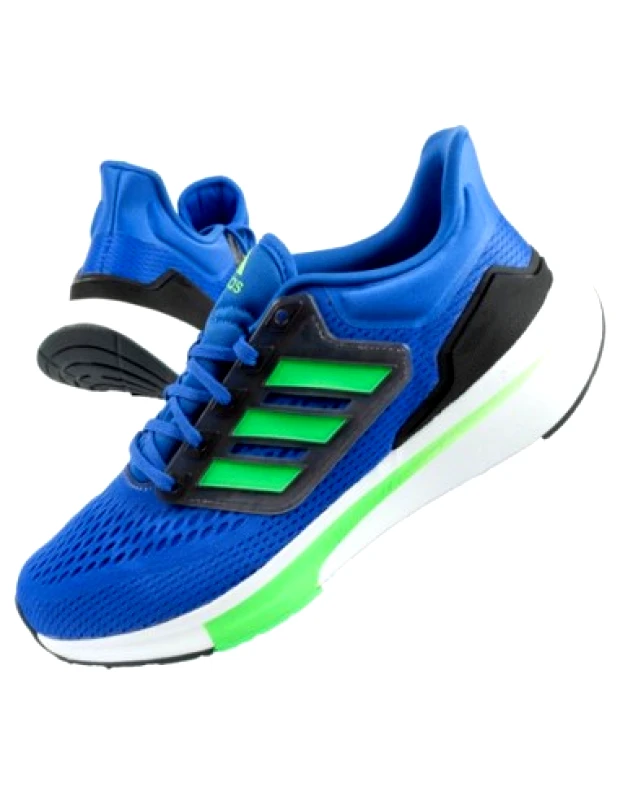adidas performance Adidas EQ21 Run H00513 Ανδρικά Αθλητικά Παπούτσια Running Sonic Ink / Screaming Green / Core Black