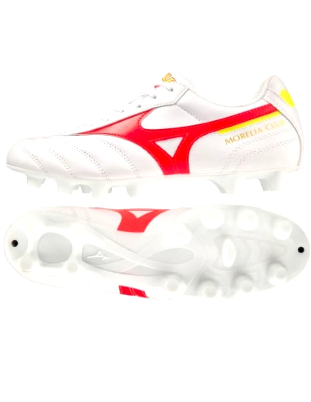 Mizuno Mizuno Morelia Ii Club Md P1GA231664 Χαμηλά Ποδοσφαιρικά Παπούτσια με Τάπες Λευκά