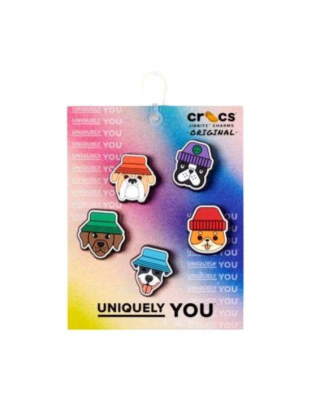 Crocs Crocs Jibbitz Dogs In Hats 5 Pack Pins 10012184