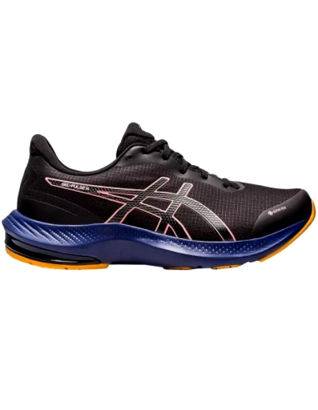 Asics ASICS GelPulse 14 Gtx 1012B317-001 Γυναικεία Αθλητικά Παπούτσια Running Αδιάβροχα με Μεμβράνη Gore-Tex Black / Papaya