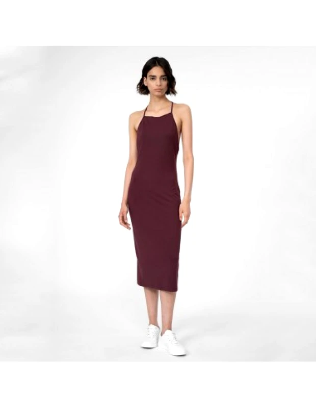 4f 4F Καλοκαιρινό Mini Φόρεμα Καφέ 4FSS23TDREF050-81S