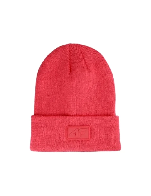 4f 4F Beanie Unisex Σκούφος Πλεκτός σε Ροζ χρώμα 4FAW23ACAPU319-63S