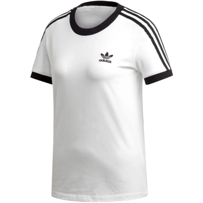 Adidas 3 Stripes Γυναικείο Αθλητικό T-shirt Λευκό ED7483 φωτογραφία