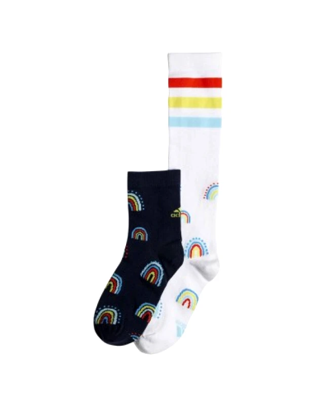 Adidas Παιδικές Κάλτσες Μακριές Rainbow Πολύχρωμες 2 Ζευγάρια HN5735 φωτογραφία