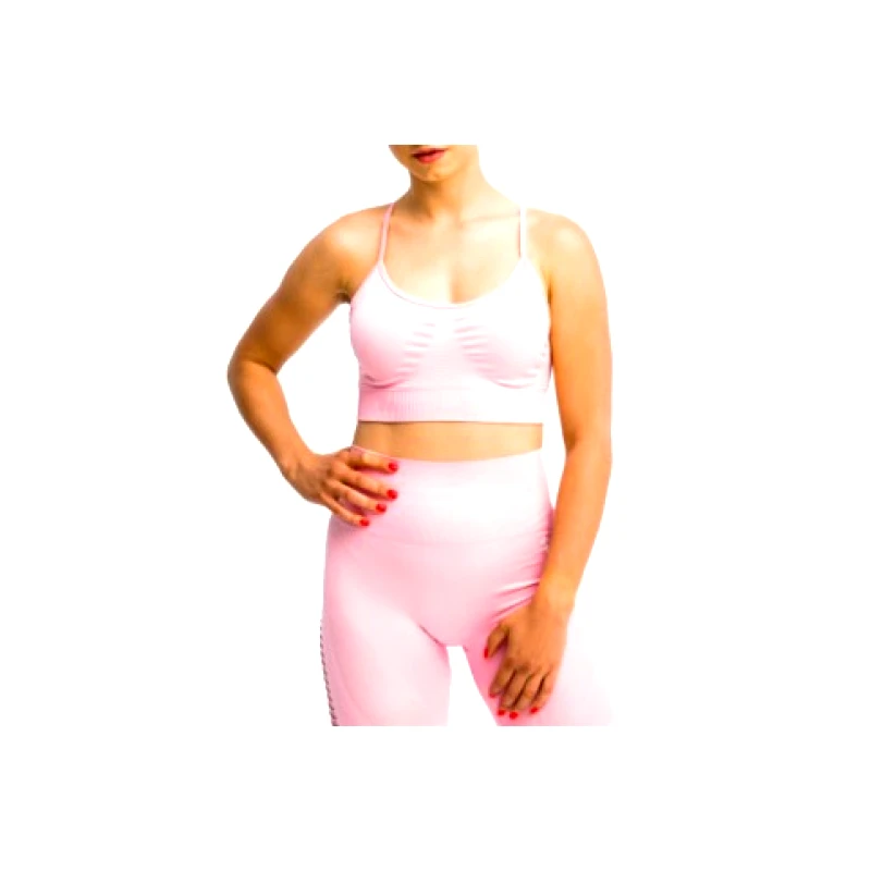 Gymhero GymHero Καλιφόρνια Cute Μπουστάκι BRA-PEACH