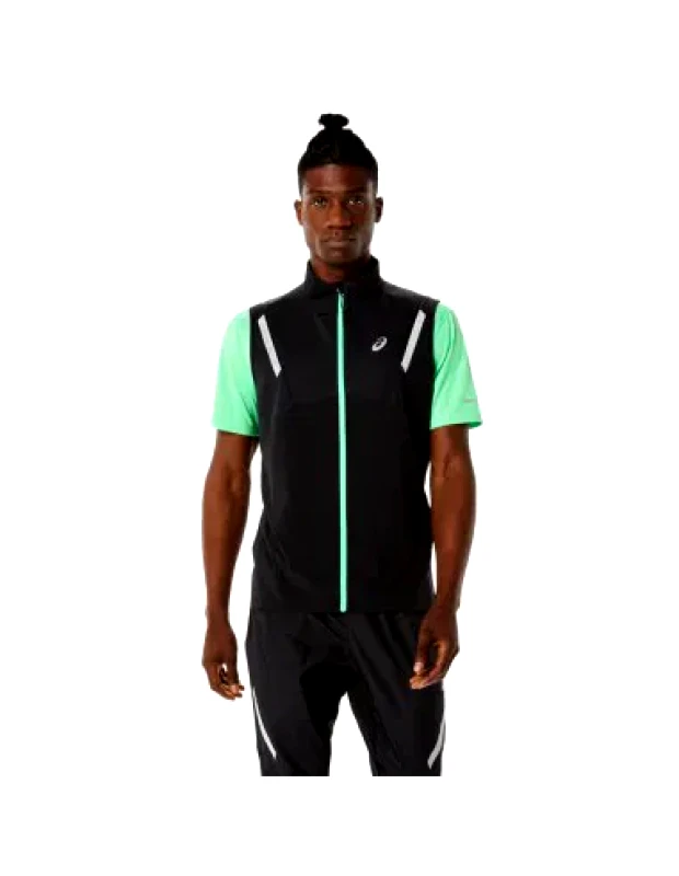 Asics ASICS Lite Show Αμάνικο Ανδρικό Μπουφάν French Blue Heather / Performance Black 2011C016-002