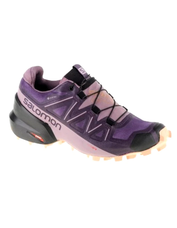 Salomon Salomon Speedcross 5 L41612900 Γυναικεία Αθλητικά Παπούτσια Trail Running Μωβ Αδιάβροχα με Μεμβράνη Gore-Tex
