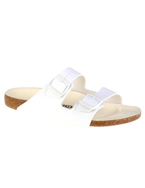 Birkenstock Birkenstock Arizona Birko-Flor Γυναικεία Σανδάλια σε Λευκό Χρώμα 1019061