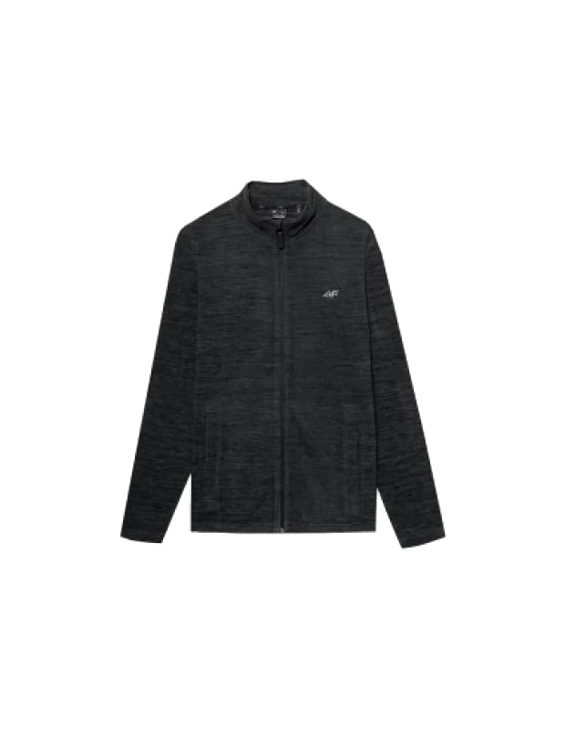 Sweatshirt 4F M 4FSS23TFLEM052 black melange φωτογραφία