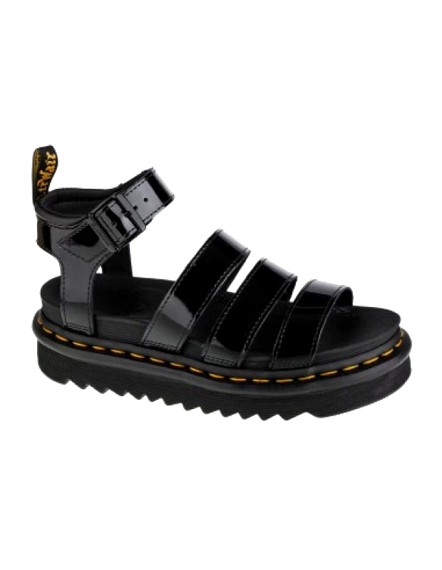 Dr. Martens Dr. Martens Blaire Δερμάτινα Γυναικεία Σανδάλια Flatforms σε Μαύρο Χρώμα 24192001