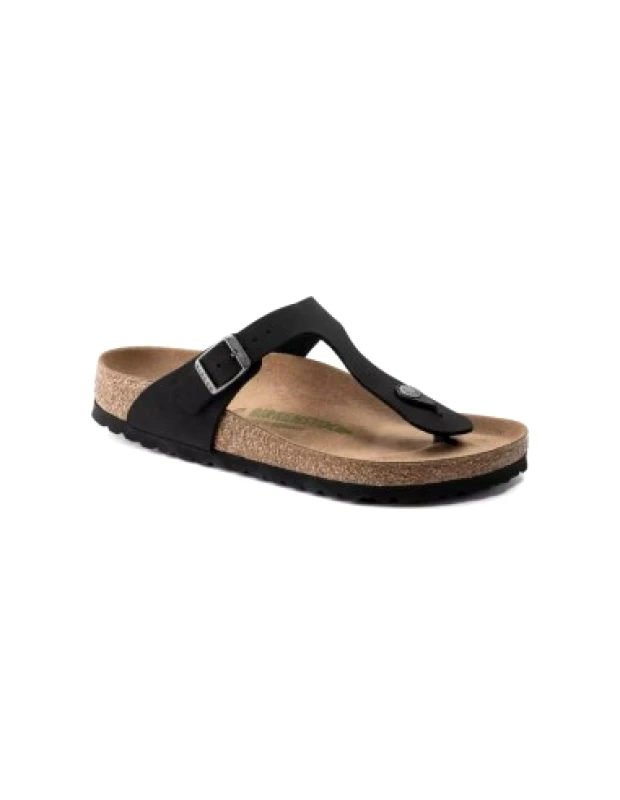 Birkenstock Birkenstock Gizeh Γυναικεία Σανδάλια Ανατομικά σε Μαύρο Χρώμα