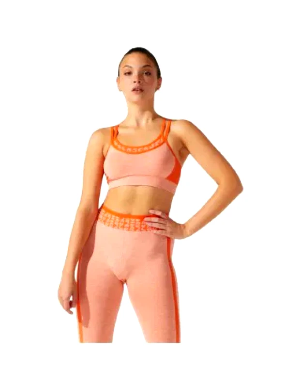 Asics ASICS Training Γυναικείο Cropped Κολάν Ψηλόμεσο Πορτοκαλί 2032B789-800