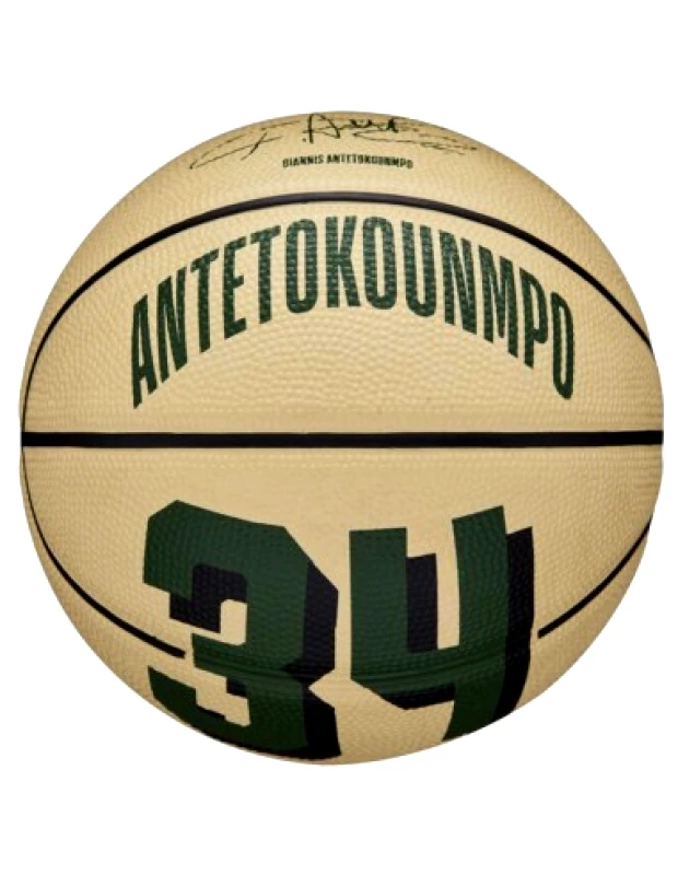 Wilson Wilson Player Icon Mini Μπάλα Μπάσκετ Indoor/Outdoor WZ4007501XB Giannis Antetokounmpo