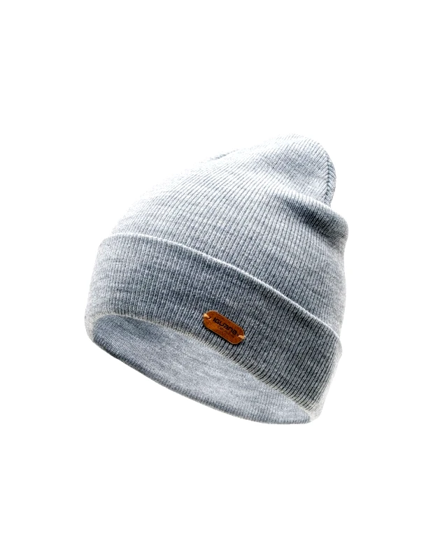 Iguana Iguana Seine Beanie Ανδρικός Σκούφος με Rib Πλέξη σε Γκρι χρώμα 92800187876