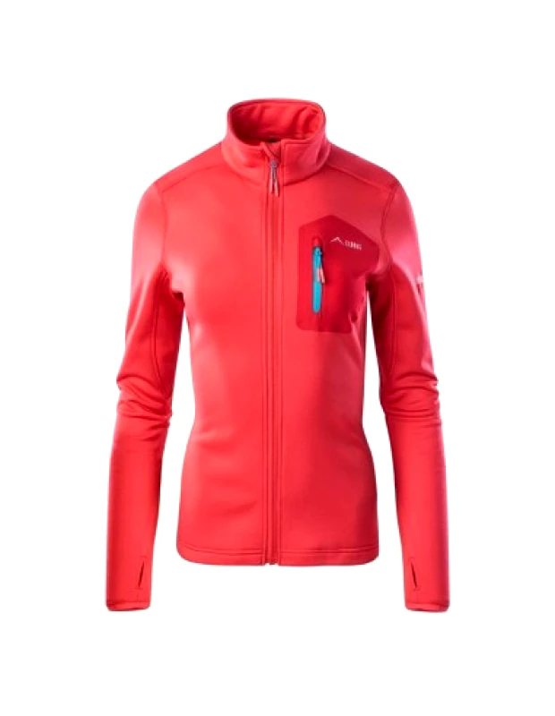 Elbrus Elbrus 92800353921 Γυναικεία Ζακέτα με Φερμουάρ σε Κόκκινο Χρώμα