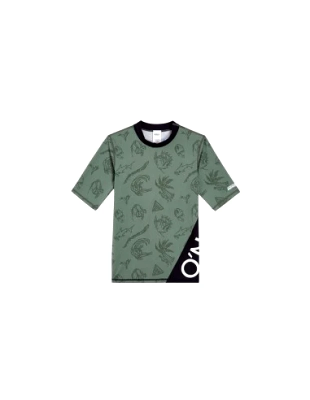 ONeill O'Neill UV Mix Match Cali First 13'' Swim Shortscrazy Skin Jr Tshirt 92800613842
