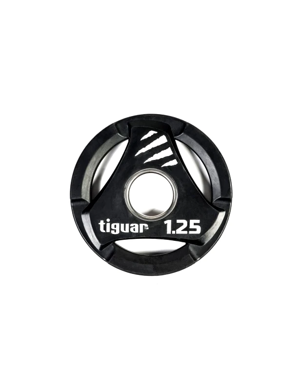 Tiguar Tiguar TI-WTPU00125 Δίσκος Ολυμπιακού Τύπου Λαστιχένιος 1 x 1.25kg Φ50mm με Λαβές