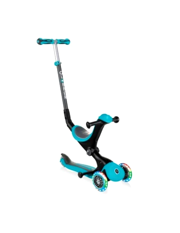 Globber Globber Παιδικό Πατίνι Go-Up Deluxe Lights Τρίτροχο με Κάθισμα Μπλε 646-105