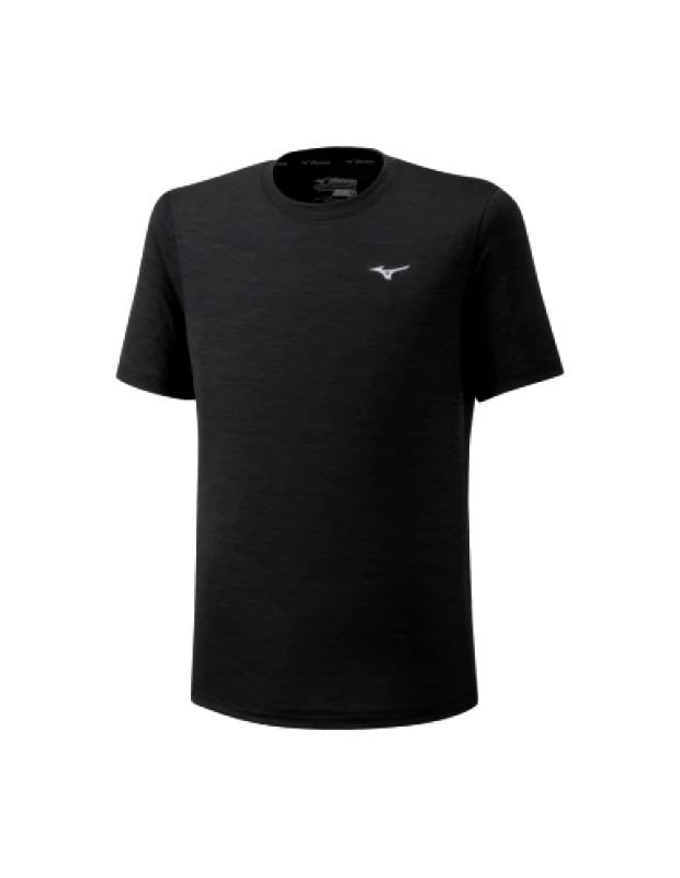 Mizuno Mizuno Impulse Core Ανδρικό Αθλητικό T-shirt Κοντομάνικο Μαύρο J2GA751909