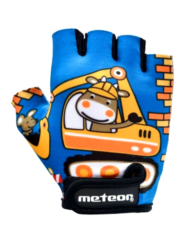 Meteor Meteor Teddy Builder 26184-26185-26186 Κοντά Γάντια Ποδηλασίας Παιδικά Πολύχρωμα