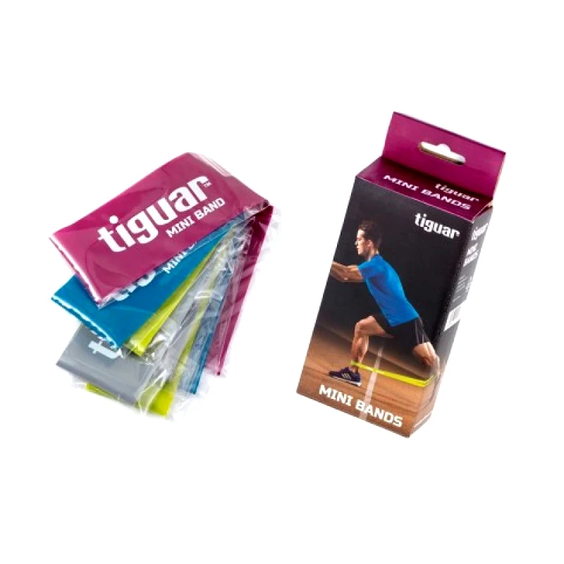 Tiguar Mini Ελαστικοί Ιμάντες Γυμναστικής Σετ 4τμχ Πολύχρωμοι