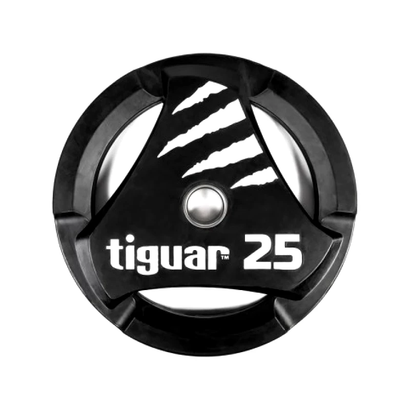 Tiguar Tiguar TI-WTPU02500 Δίσκος Ολυμπιακού Τύπου Λαστιχένιος 1 x 25kg Φ50mm με Λαβές