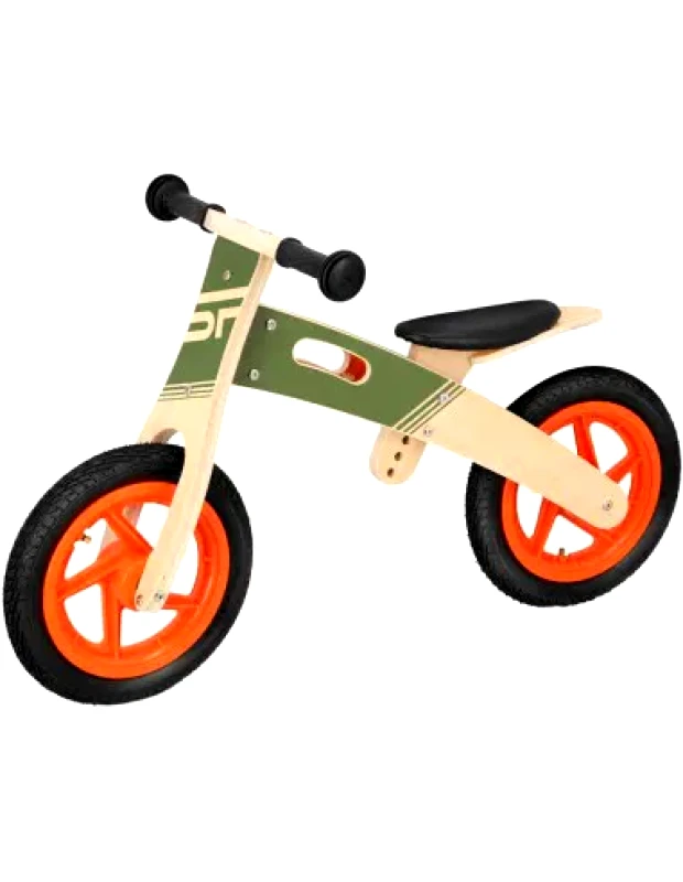 Spokey Spokey Παιδικό Ποδήλατο Ισορροπίας Woo Ride Ξύλινο Πράσινο 940905