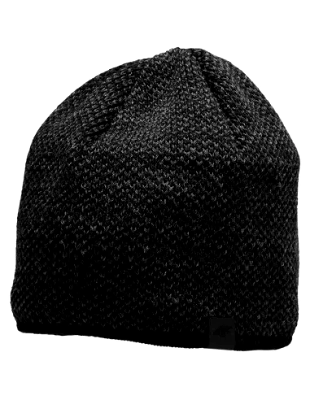 4f 4F Beanie Ανδρικός Σκούφος Πλεκτός σε Μαύρο χρώμα H4Z22-CAM015-20S