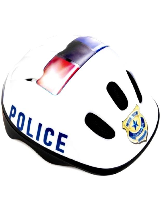 Spokey Spokey Police 927857 Παιδικό Κράνος για Ποδήλατο Πόλης Λευκό