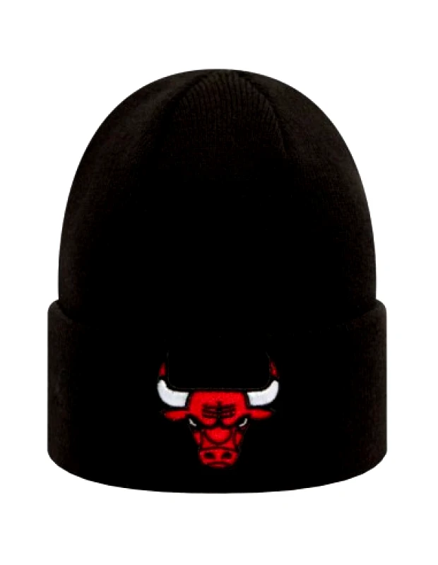 New Era New Era Chicago Bulls Beanie Ανδρικός Σκούφος Πλεκτός σε Μαύρο χρώμα 12156075
