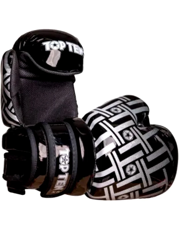 Sport Masters Sport Masters 0121658-02M Γάντια Πυγμαχίας από Συνθετικό Δέρμα για Αγώνα Μαύρα