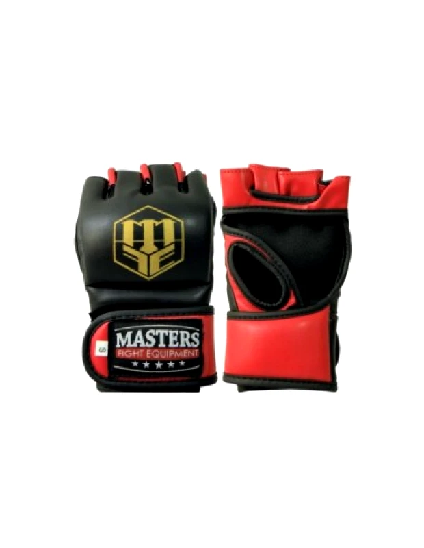 Sport Masters GF-30 Γάντια ΜΜΑ από Συνθετικό Δέρμα Μαύρα
