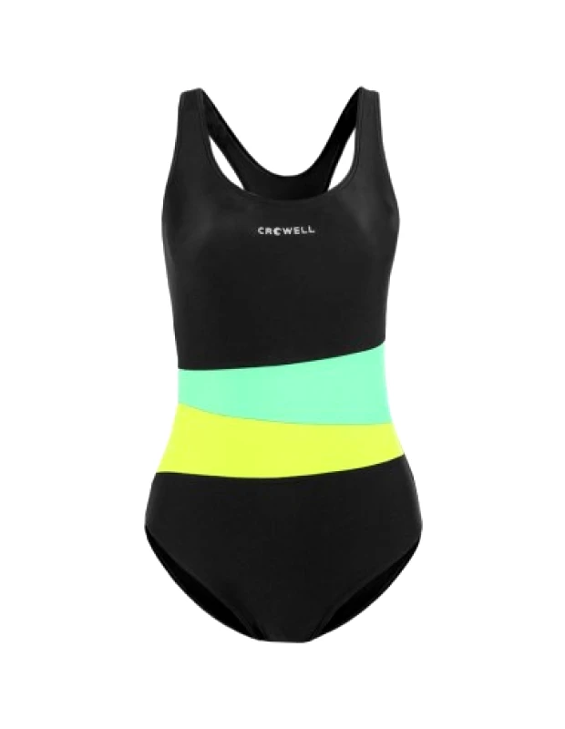 Crowell Crowell Lola Ολόσωμο Μαγιό με Ενίσχυση Black/Green