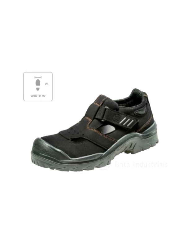 Bata Industrials Bata Industrials Act 151 U MLIB09B1 black sandals