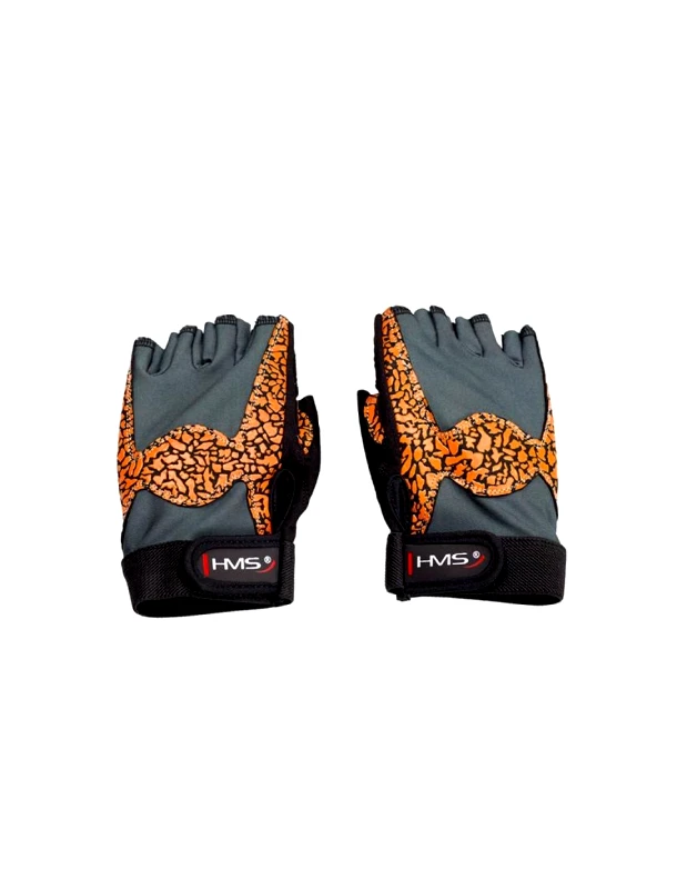 HMS Gloves for the gym Oragne Gray W HMS RST03 rL