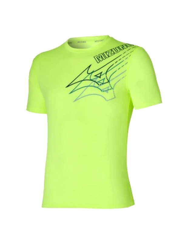 Mizuno Mizuno Core Ανδρικό Αθλητικό T-shirt Κοντομάνικο Κίτρινο J2GA205737