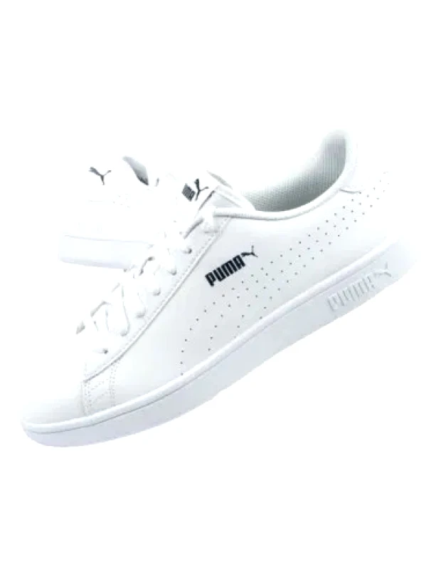 Puma Puma Smash V2 L Perf Γυναικεία Sneakers Λευκά 365213-02