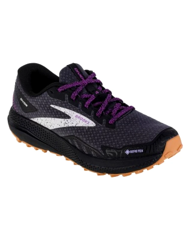 Brooks Running Brooks Divide 4 120393-073 Γυναικεία Αθλητικά Παπούτσια Running Γκρι Αδιάβροχα με Μεμβράνη Gore-Tex
