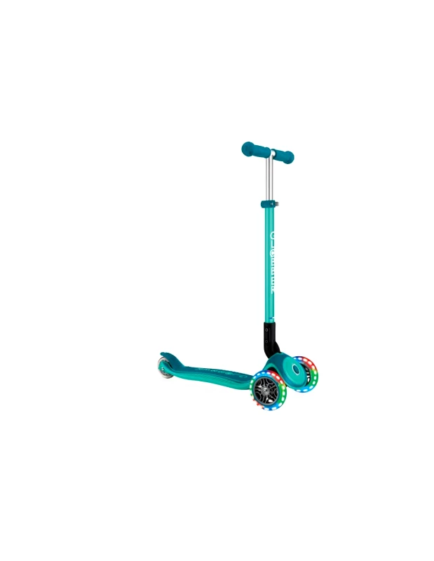 Globber Globber Παιδικό Πατίνι Αναδιπλούμενο Primo Foldable Plus Lights Τρίτροχο για 3+ Ετών Γαλάζιο 439-107