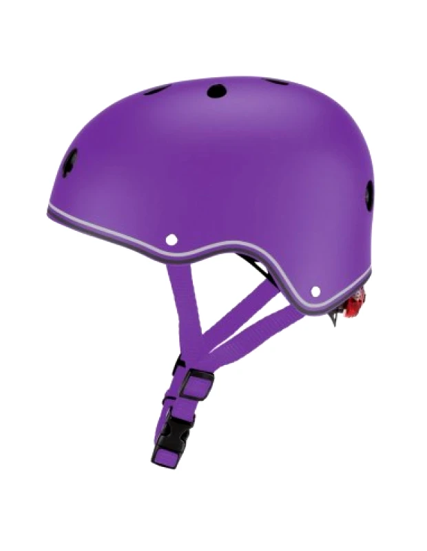 Globber Globber 505-104 Παιδικό Κράνος για Ποδήλατο Πόλης Μωβ με Ενσωματωμένο Φωτάκι LED