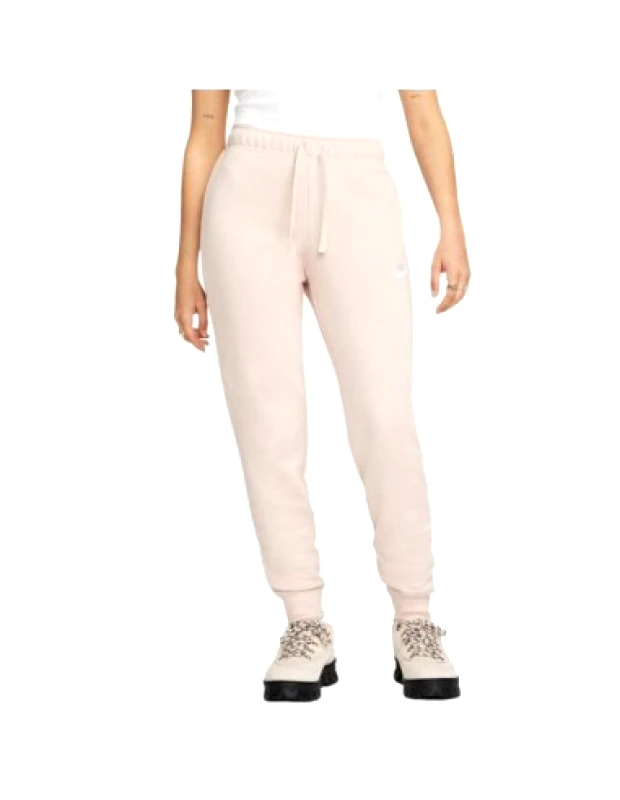 Nike Sportswear Nike Παντελόνι Γυναικείας Φόρμας με Λάστιχο Ροζ Fleece DQ5174-601